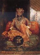 George Landseer His Highness Maharaja Tukoji II of Indore Spain oil painting artist
